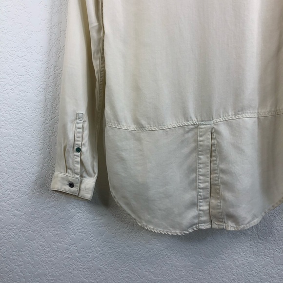 Anthro Tyla Holding Horses Chambray Cut Out Button - Picture 8 of 12